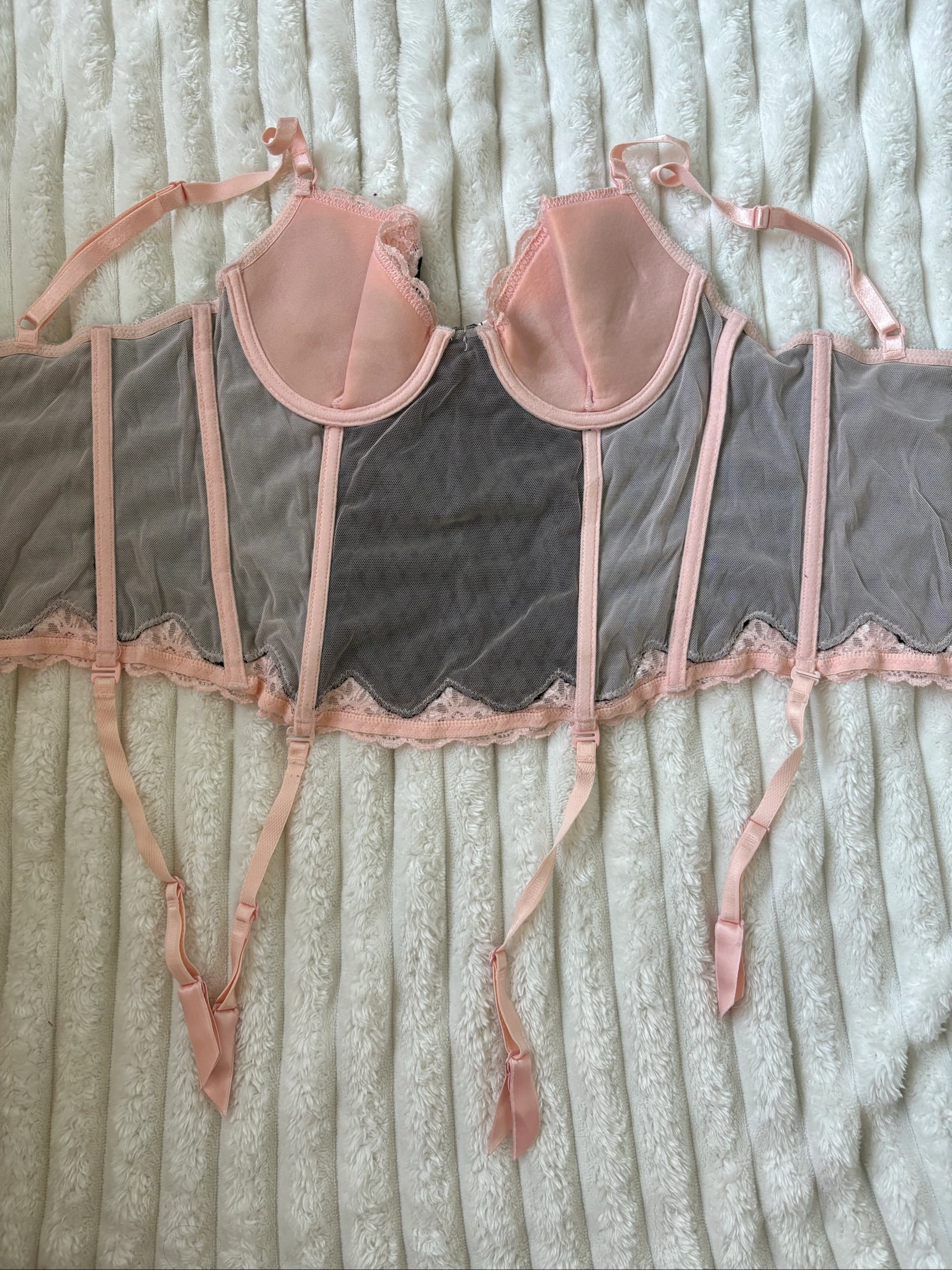 Bustier guêpière com suspensórios feminino vintage – photo 10